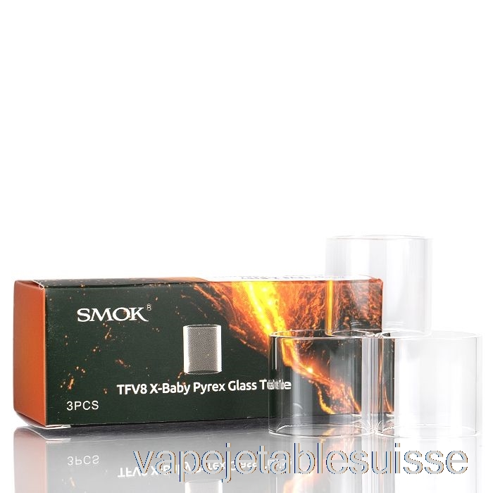Vape Suisse Smok Tfv8 Verre De Remplacement - Baby, Big, X-baby Tfv8 X-baby - Tube De Verre Simple
